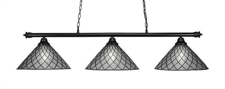 Toltec Lighting - 373-MB-918 - Three Light Bar - Oxford - Matte Black