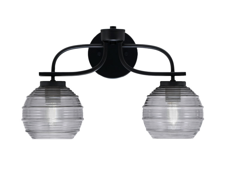 Toltec Lighting - 3912-MB-5112 - Two Light Bath Bar - Cavella - Matte Black