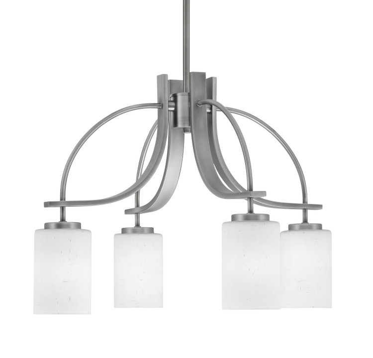 Toltec Lighting - 3924-GP-310 - Four Light Chandelier - Cavella - Graphite Toltec Lighting - 3924-GP-310 - Four Light Chandelier - Cavella - Graphite
