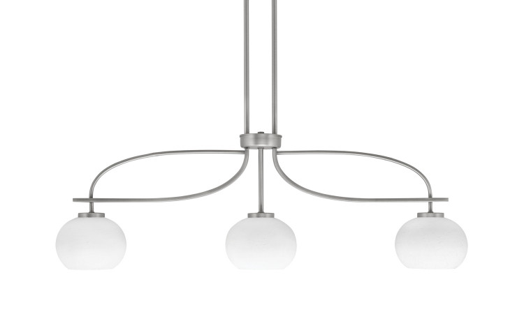 Toltec Lighting - 3936-GP-212 - Three Light Island Pendant - Cavella - Graphite