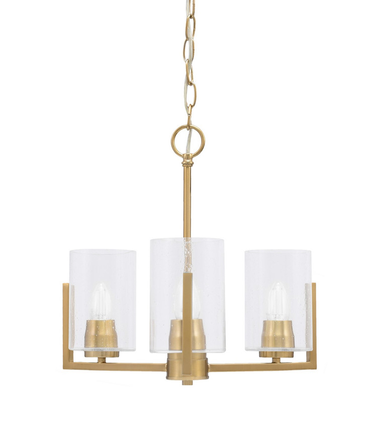 Toltec Lighting - 4503-NAB-300 - Three Light Chandelier - Atlas - New Age Brass