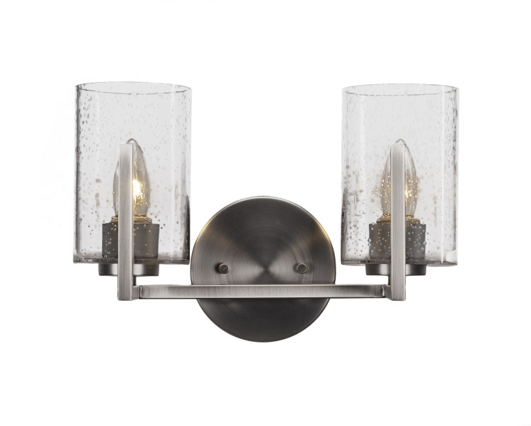 Toltec Lighting - 4512-GP-300 - Two Light Bathroom - Atlas - Graphite