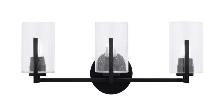 Toltec Lighting - 4513-MB-300 - Three Light Bathroom Lighting - Atlas - Matte Black