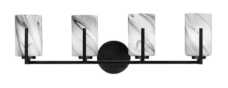 Toltec Lighting - 4514-MB-3009 - Four Light Bath Bar - Atlas - Matte Black