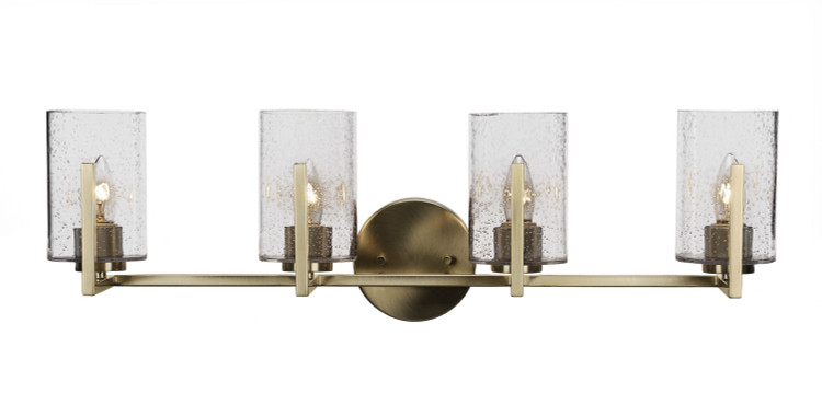 Toltec Lighting - 4514-NAB-300 - Four Light Bathroom - Atlas - New Age Brass