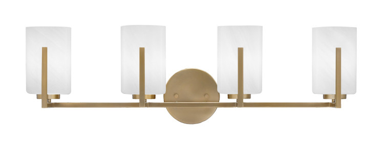 Toltec Lighting - 4514-NAB-3001 - Four Light Bathroom Lighting - Atlas - New Age Brass