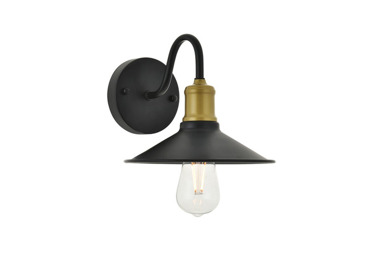 Elegant Lighting - LD4033W9BRB - One Light Wall Sconce - Etude - brass