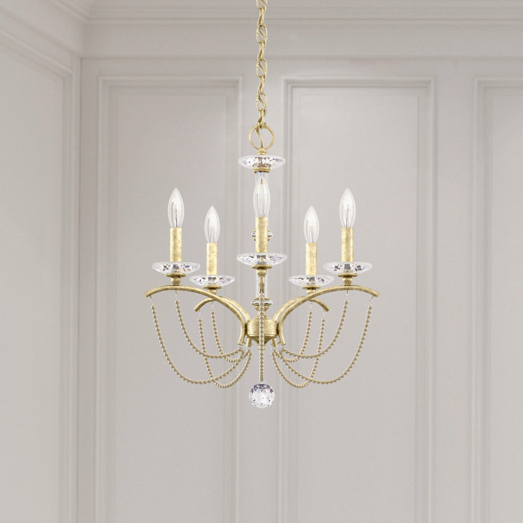 Schonbek - BC7105N-06PDK - Five Light Chandelier - Priscilla - White Schonbek - BC7105N-06PDK - Five Light Chandelier - Priscilla - White