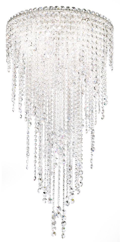 Schonbek - CH1812N-401O - Five Light Semi-Flush Mount - Chantant - Polished Stainless Steel