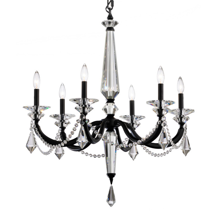 Schonbek - S6706N-48R - Six Light Chandelier - Verona - Antique Silver Schonbek - S6706N-48R - Six Light Chandelier - Verona - Antique Silver