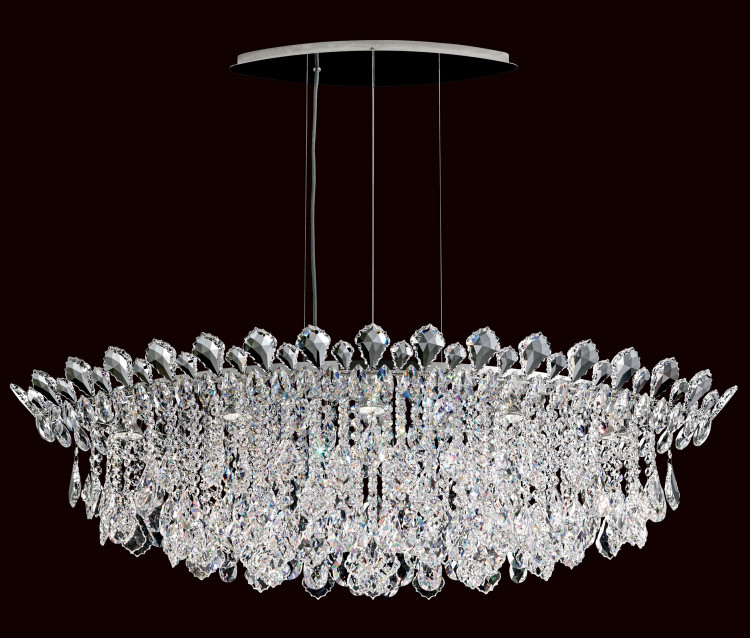 Schonbek - TR4811N-401R - Eight Light Pendant - Trilliane Strands - Polished Stainless Steel