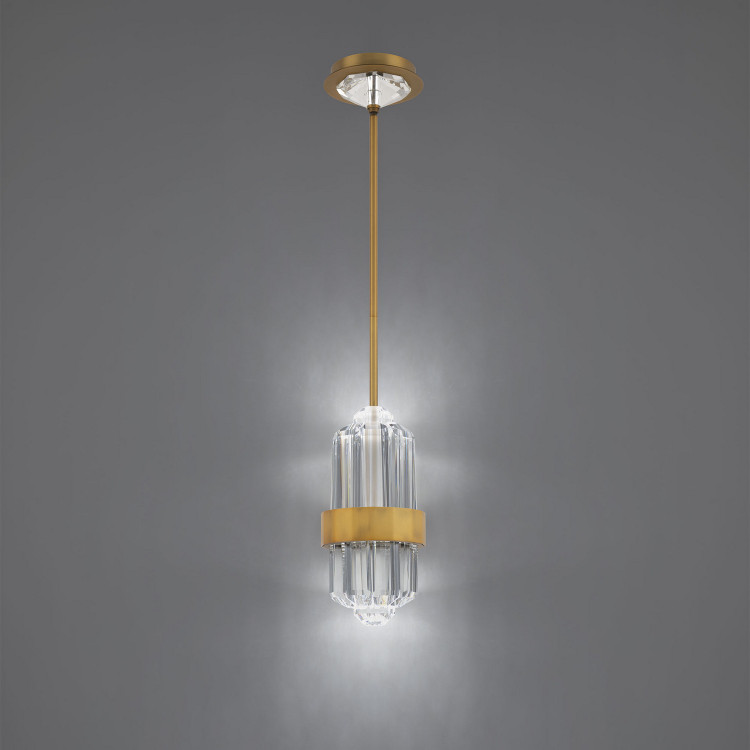 Schonbek Beyond - BPD40513-AB - LED Pendant - Silo - Aged Brass