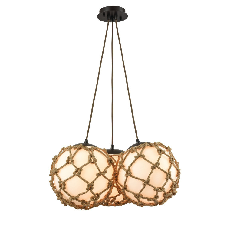 ELK Home - 10710/3SR - Three Light Pendant - Coastal Inlet - Oil Rubbed Bronze