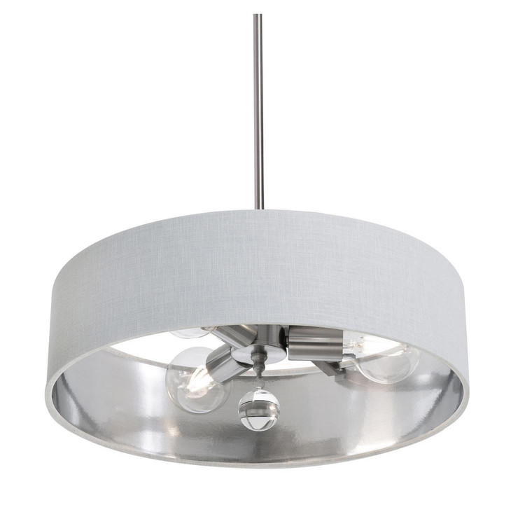 AFX Lighting - CLNP18MBSN-WHSL - Three Light Pendant - Celine - Satin Nickel