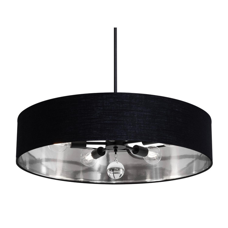 AFX Lighting - CLNP30MBBK-BKSL - Five Light Pendant - Celine - Black