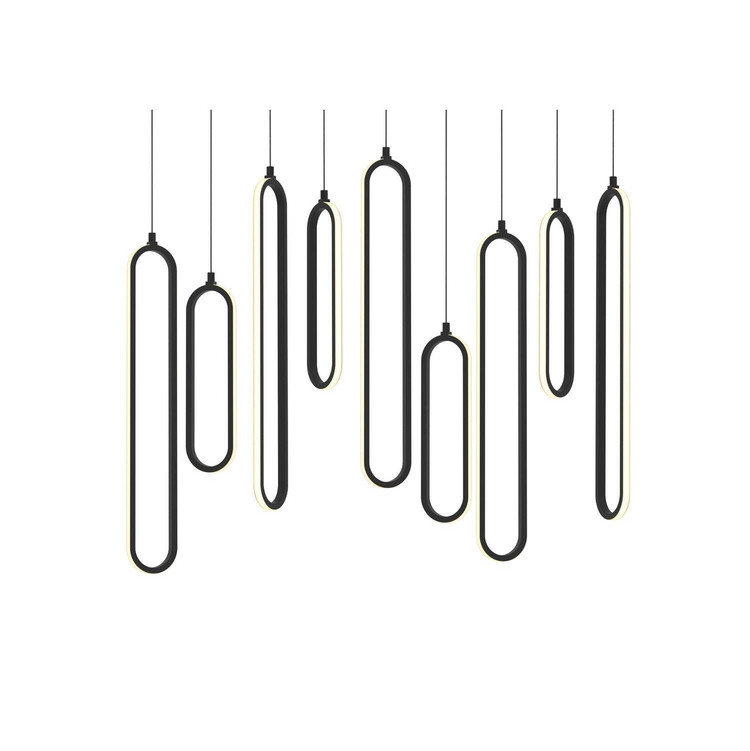 AFX Lighting - SIEP99LAJD1BKLNR9 - LED Linear Pendant - Sienna - Black
