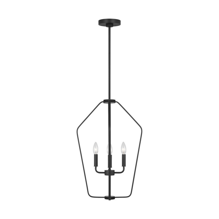 Generation Lighting - GLC1264MBK - Four Light Chandelier - Kennan - Midnight Black Generation Lighting - GLC1264MBK - Four Light Chandelier - Kennan - Midnight Black