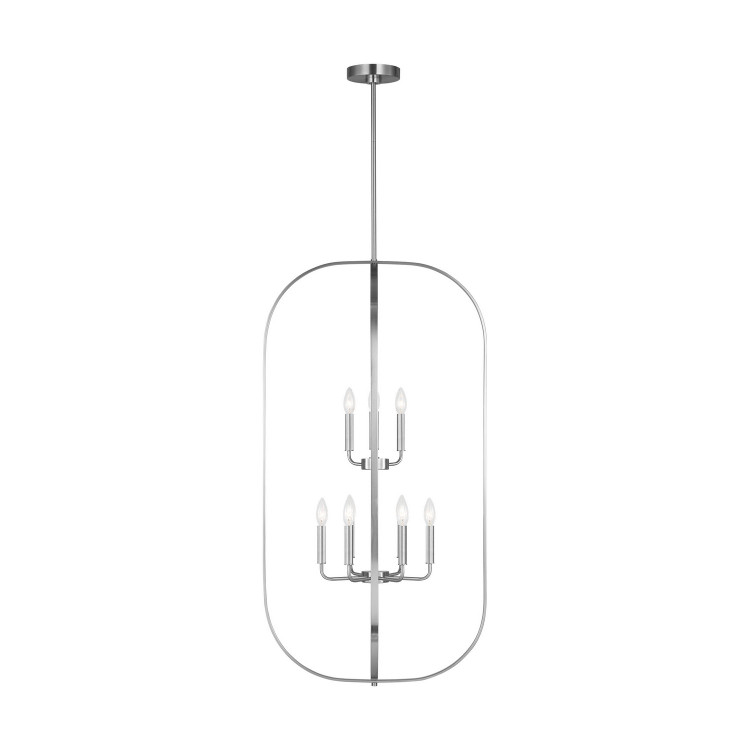 Generation Lighting - GLC1329BS - Nine Light Chandelier - Loretto - Brushed Nickel Generation Lighting - GLC1329BS - Nine Light Chandelier - Loretto - Brushed Nickel