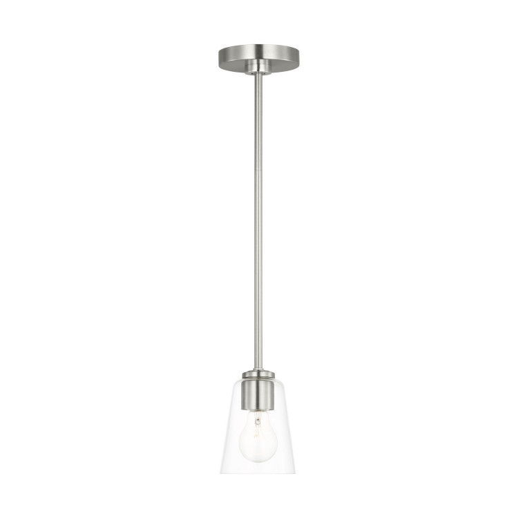 Generation Lighting - GLP1041BS - One Light Mini-Pendant - Miles - Brushed Nickel Generation Lighting - GLP1041BS - One Light Mini-Pendant - Miles - Brushed Nickel