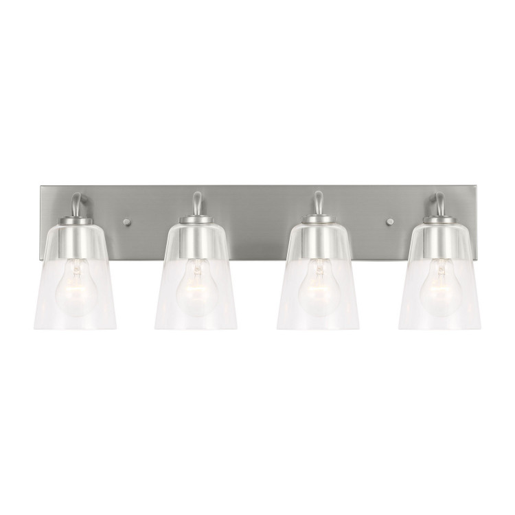 Generation Lighting - GLV1064BS - Vanity - Miles - Brushed Nickel Generation Lighting - GLV1064BS - Vanity - Miles - Brushed Nickel