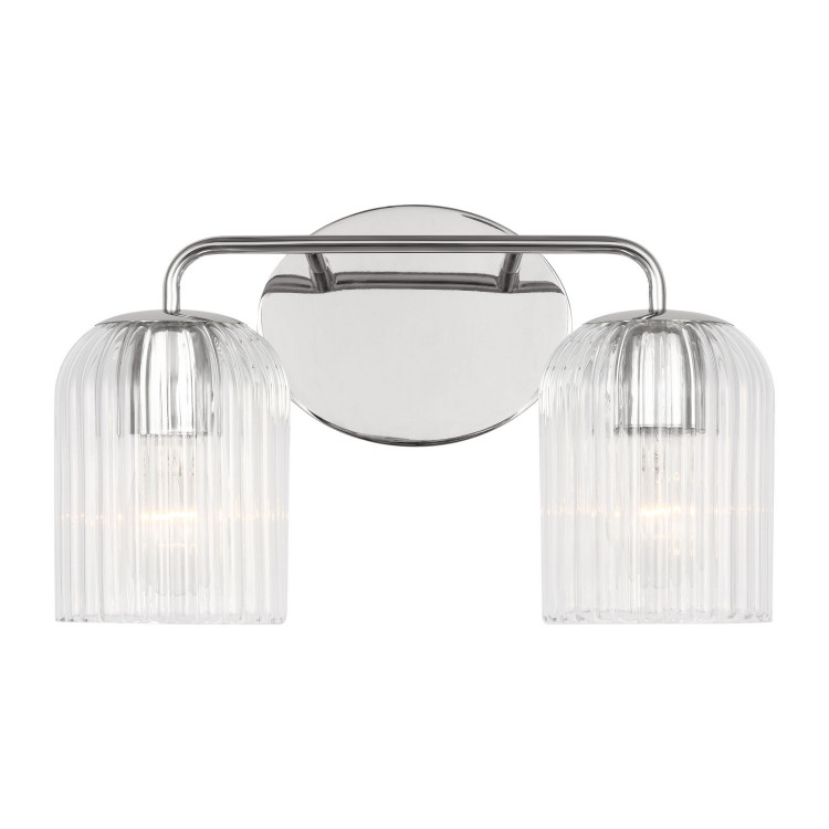 Generation Lighting - GLV1132CH - Two Light Vanity - Eisele - Chrome
