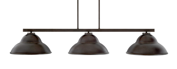Toltec Lighting - 4523-DG-428 - Three Light Bar - Atlas - Dark Granite