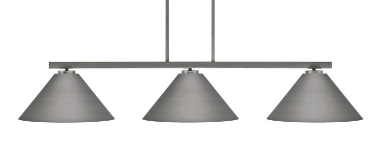 Toltec Lighting - 4523-GP-420 - Three Light Bar - Atlas - Graphite