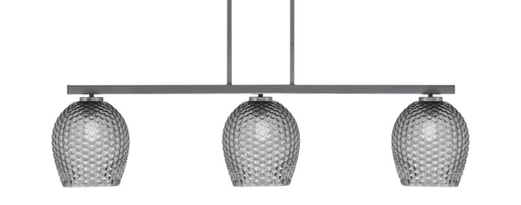 Toltec Lighting - 4523-GP-4902 - Three Light Billiard/Island - Atlas - Graphite