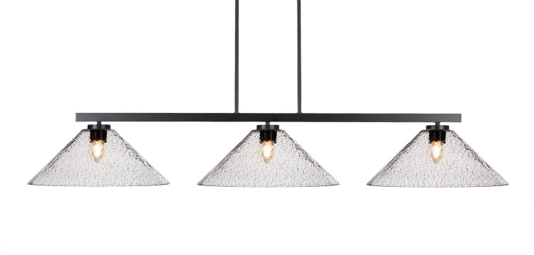 Toltec Lighting - 4523-MB-2162 - Three Light Billiard/Island - Atlas - Matte Black