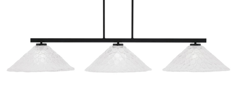 Toltec Lighting - 4523-MB-411 - Three Light Bar - Atlas - Matte Black