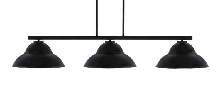 Toltec Lighting - 4523-MB-428 - Three Light Bar - Atlas - Matte Black