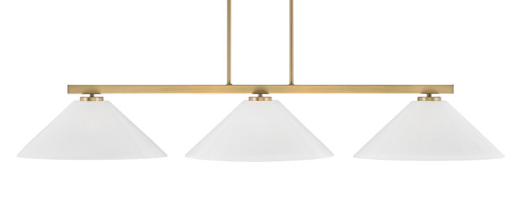 Toltec Lighting - 4523-NAB-2161 - Three Light Billiard/Island - Atlas - New Age Brass