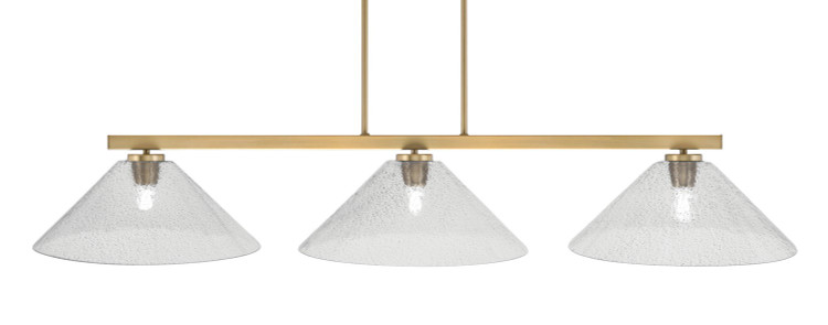 Toltec Lighting - 4523-NAB-2162 - Three Light Bar - Atlas - New Age Brass
