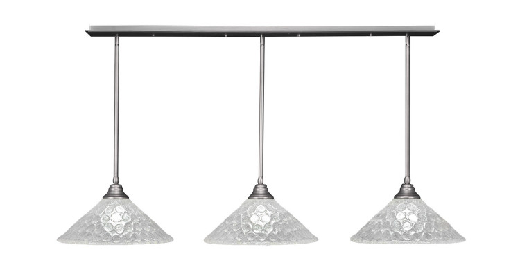 Toltec Lighting - 48-BN-411 - Three Light Multi Light Pendant - Any - Brushed Nickel
