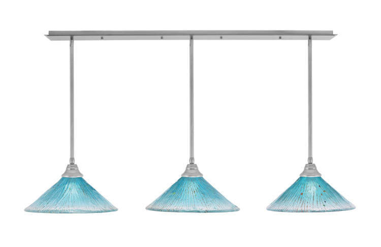 Toltec Lighting - 48-BN-715 - Three Light Multi Light Pendant - Any - Brushed Nickel