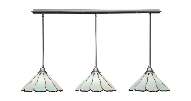 Toltec Lighting - 48-BN-912 - Three Light Multi Light Pendant - Any - Brushed Nickel