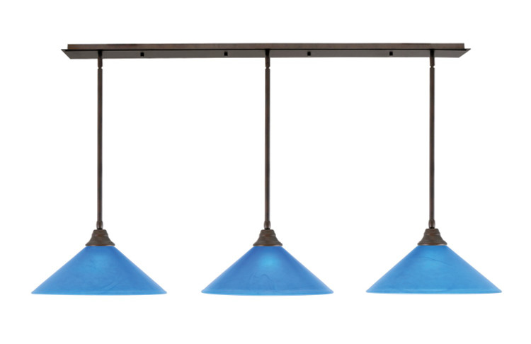 Toltec Lighting - 48-BRZ-415 - Three Light Multi Light Pendant - Any - Bronze