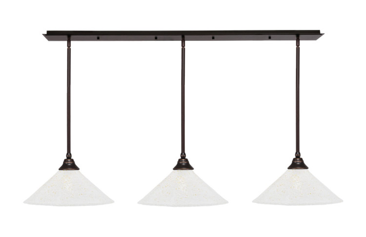 Toltec Lighting - 48-DG-714 - Three Light Multi Light Pendant - Any - Dark Granite