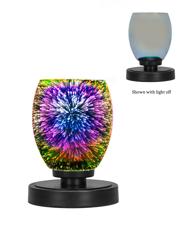 Toltec Lighting - 51-MB-6595 - One Light Table Lamp - Luna - Matte Black