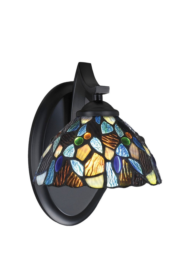 Toltec Lighting - 551-MB-9955 - One Light Wall Sconce - Zilo - Matte Black