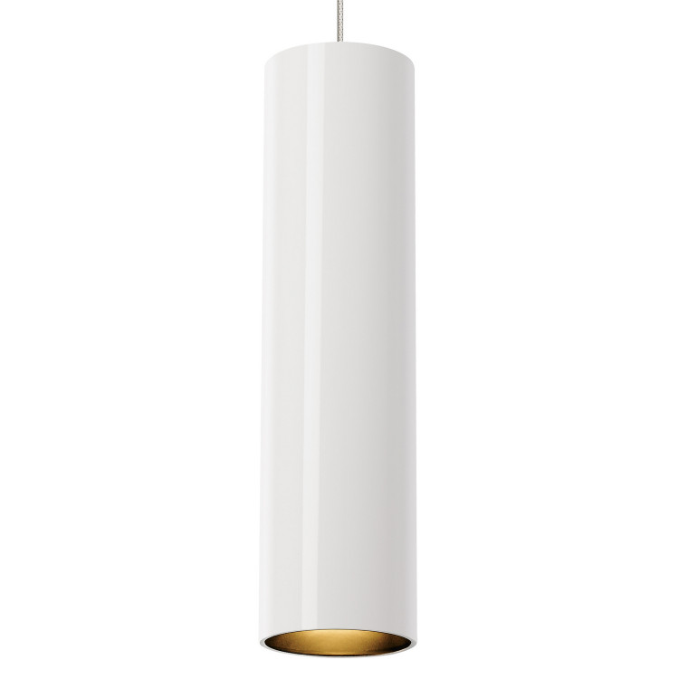 Visual Comfort Modern - 700MOPPRWS - One Light Pendant - Piper - White/Satin Nickel