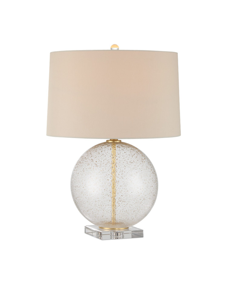 Currey and Company - 6000-1007 - One Light Table Lamp - Zebulon - Clear with Gold Speckles / Contemporary Gold Leaf