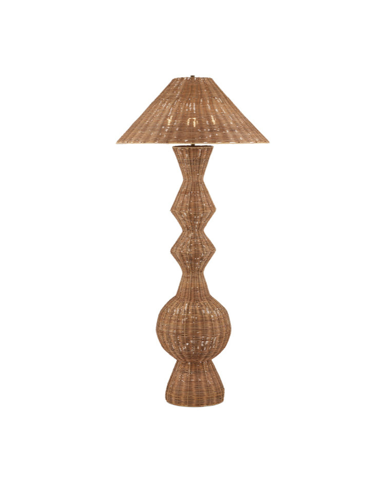 Currey and Company - 8000-0172 - Three Light Floor Lamp - Nirvana Grande Floor Lamp - Natural