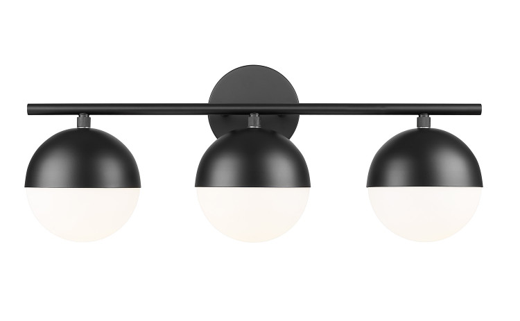 Z-Lite - 7517-3V-MB - Three Light Vanity - Realm Sphere - Matte Black