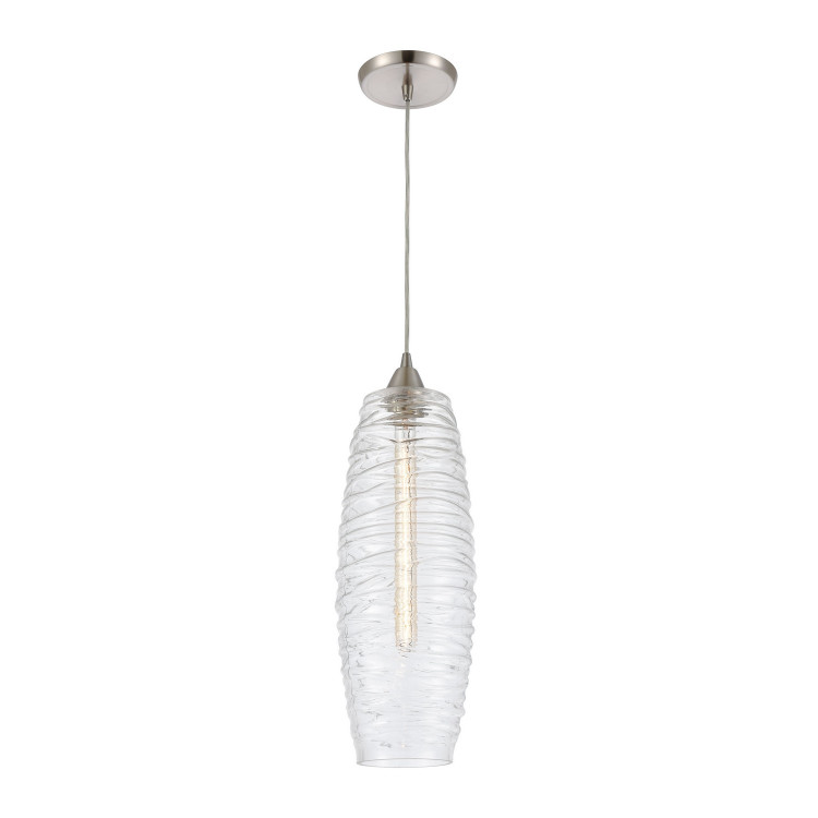 ELK Home - 21192/1 - One Light Mini Pendant - Liz - Satin Nickel