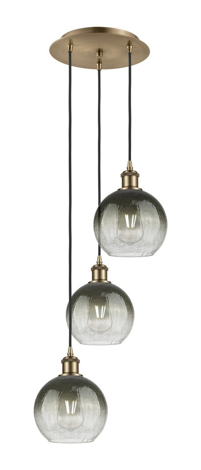 Innovations - 113B-3P-AB-G483-8SL - Three Light Pendant - Ballston - Antique Brass