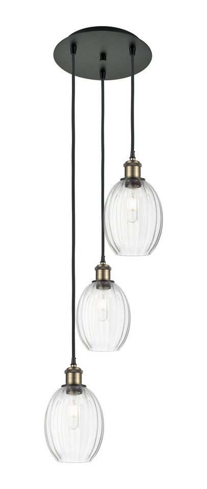 Innovations - 113B-3P-BAB-G459-6CL - Three Light Pendant - Ballston - Black Antique Brass