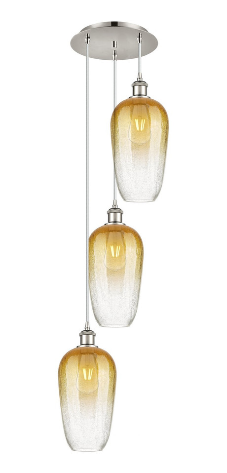 Innovations - 113B-3P-PN-G484-7AM - Three Light Pendant - Ballston - Polished Nickel
