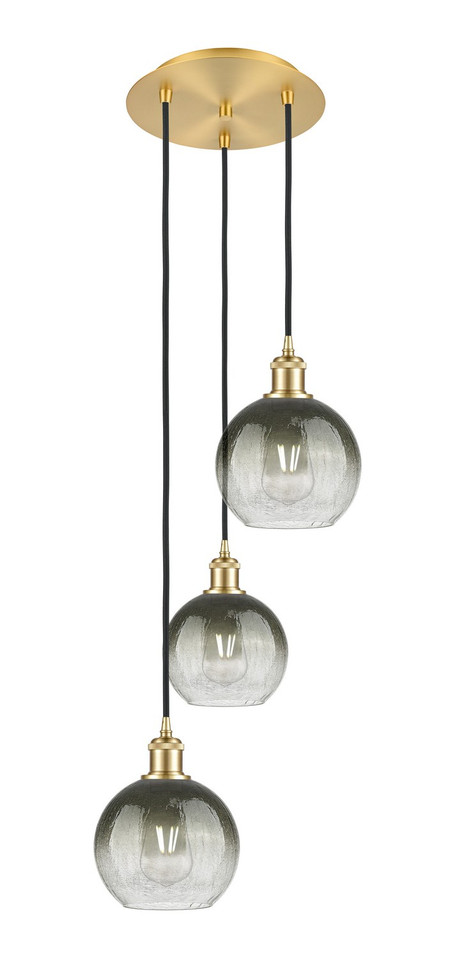 Innovations - 113B-3P-SG-G483-8SL - Three Light Pendant - Ballston - Satin Gold