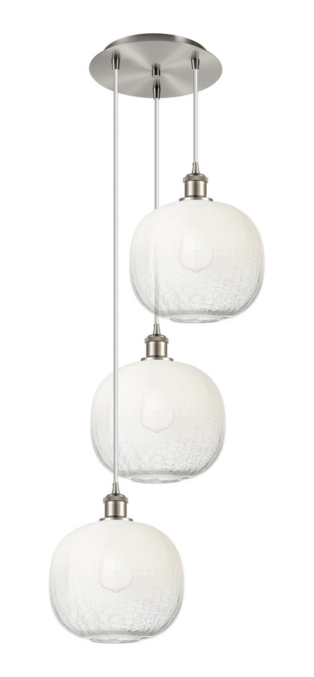 Innovations - 113B-3P-SN-G481-10OP - Three Light Pendant - Ballston - Brushed Satin Nickel